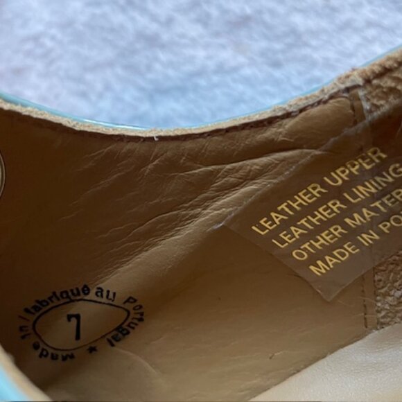 John Fluevog Paulson Light Blue Size 7 Like New Never worn Chunky Retro Boho Vog - Picture 11 of 16